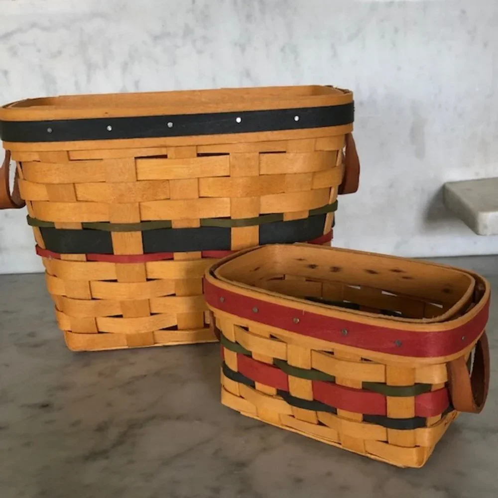 LONGABERGER 2000 Sales Award Basket Set RARE